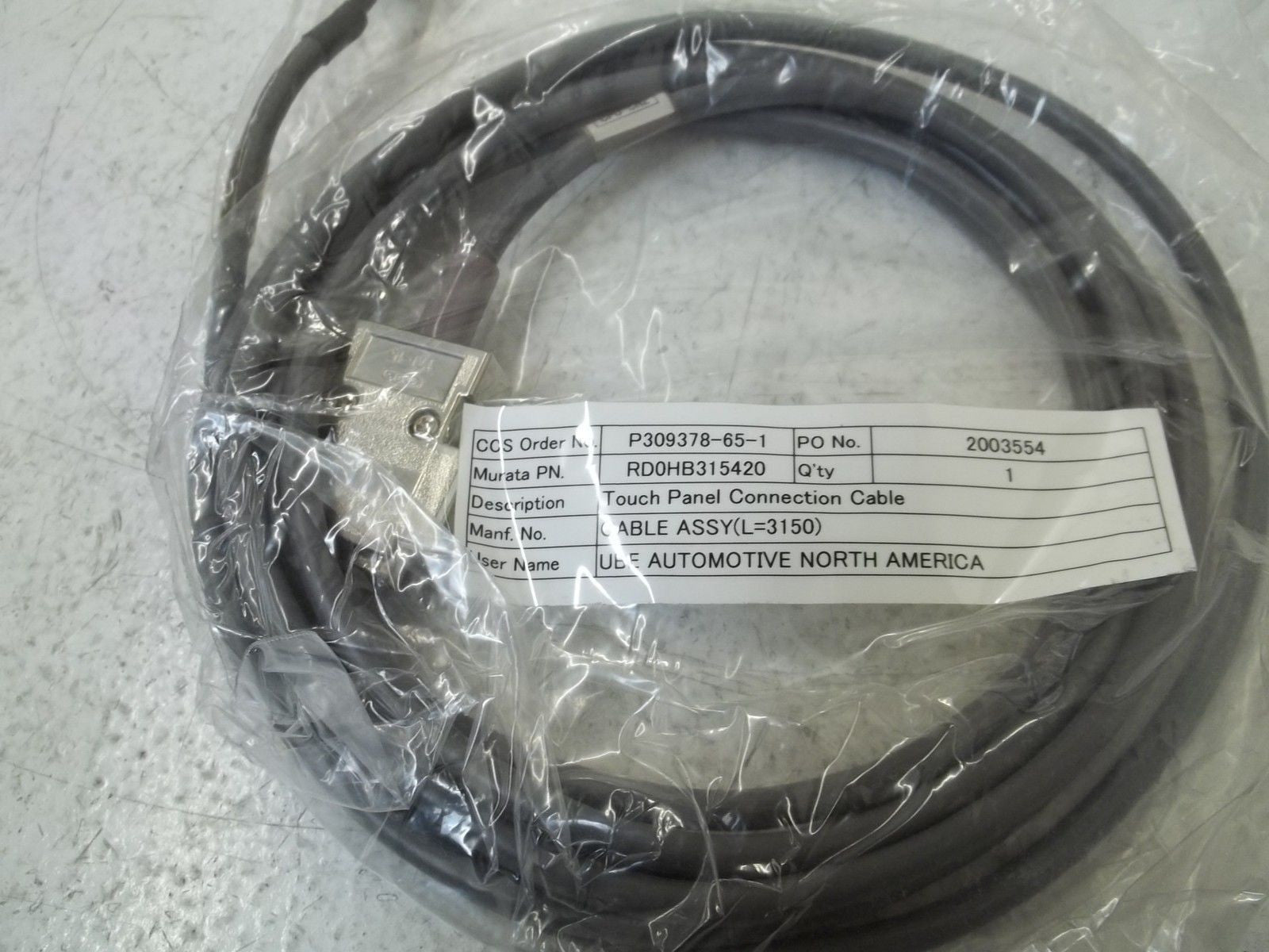 RD0HB315420 TOUCH PANEL CONNECTION CABLE *NEW NO BOX*