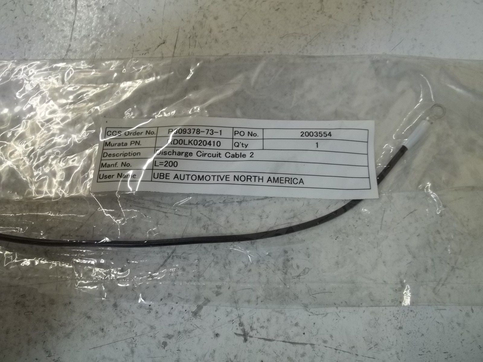RD0LK020410 DISCHARGE CIRCUIT CABLE 2 *NEW NO BOX*