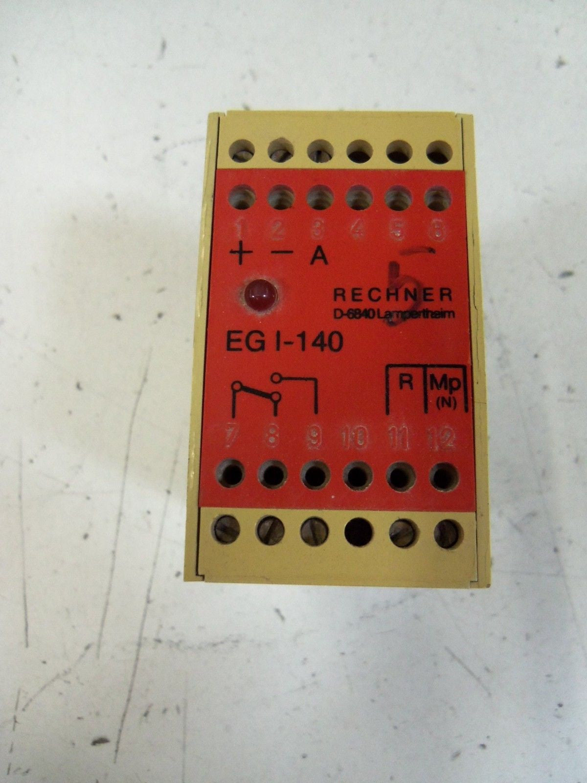 RECHNER EG I-140 SAFETY RELAY *USED*