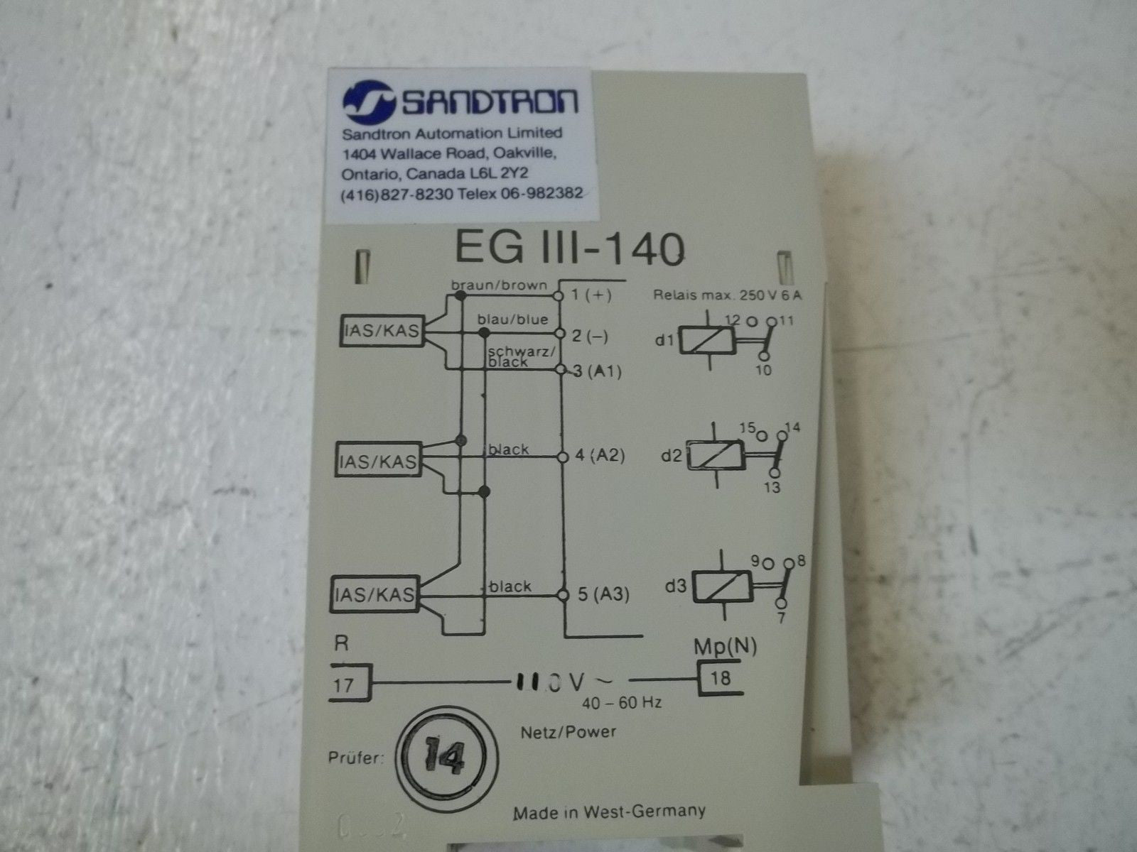 RECHNER EGIII-140 *NEW IN BOX*