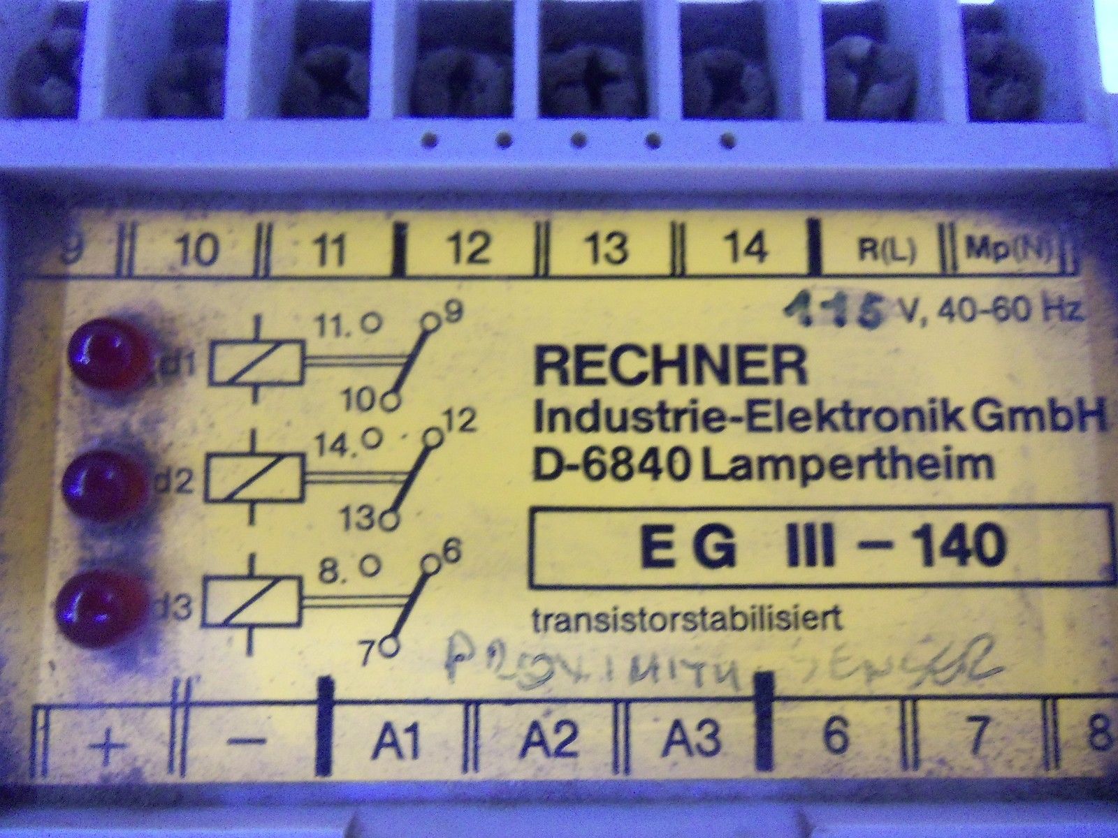 RECHNER EGIII-140 *USED*