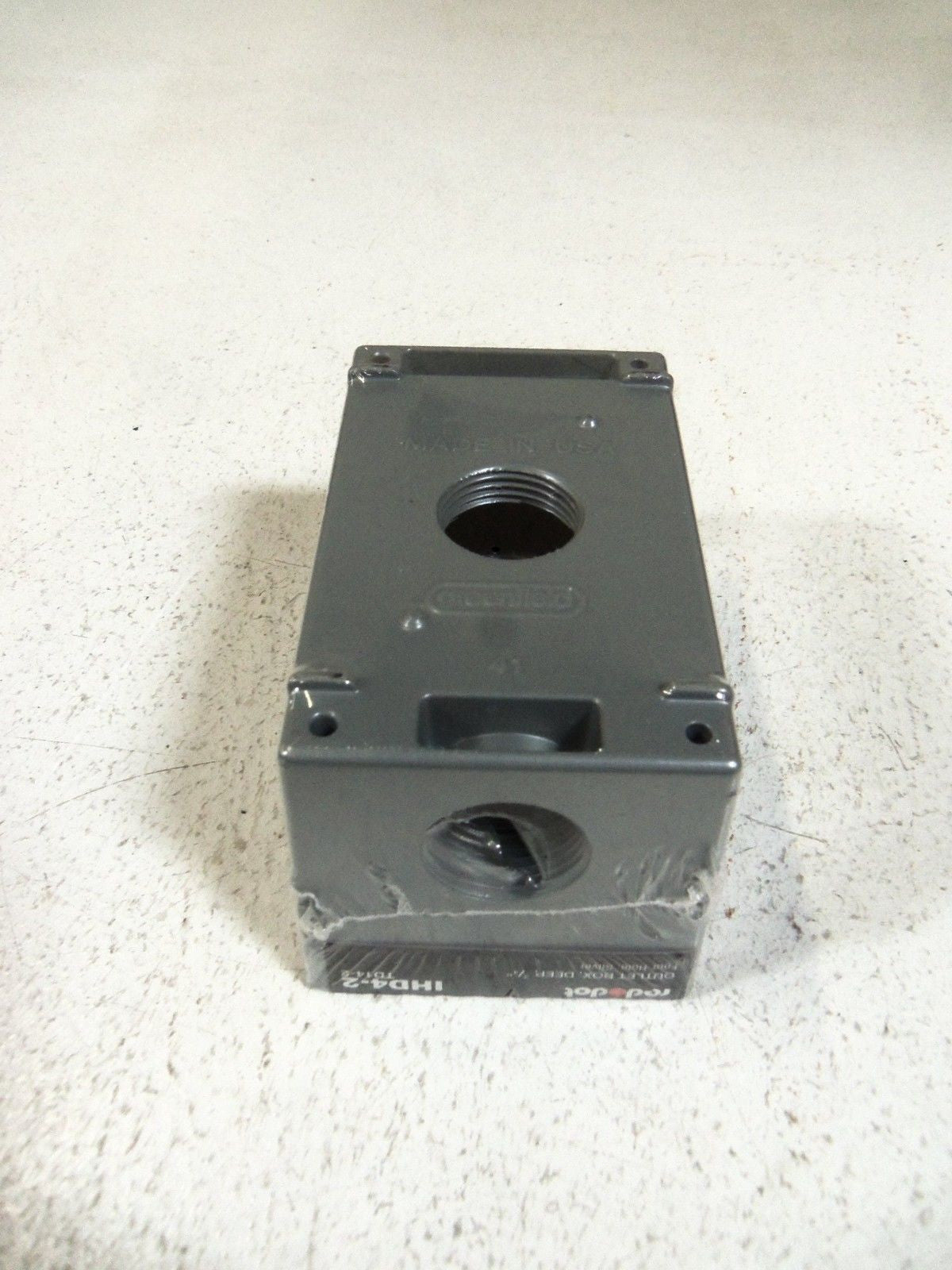 RED DOT DEEP OUTLET BOX 3/4" IHD4-2 *NEW NO BOX*