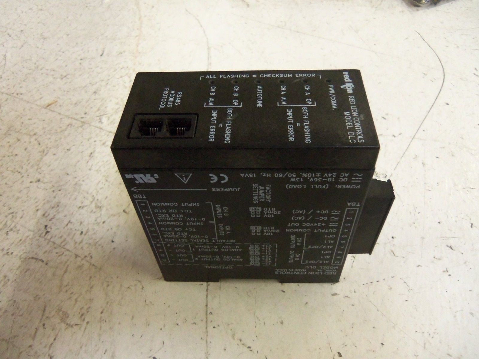 RED LION CONTROL DLC01001 DUAL LOOP CONTROLLER *USED*