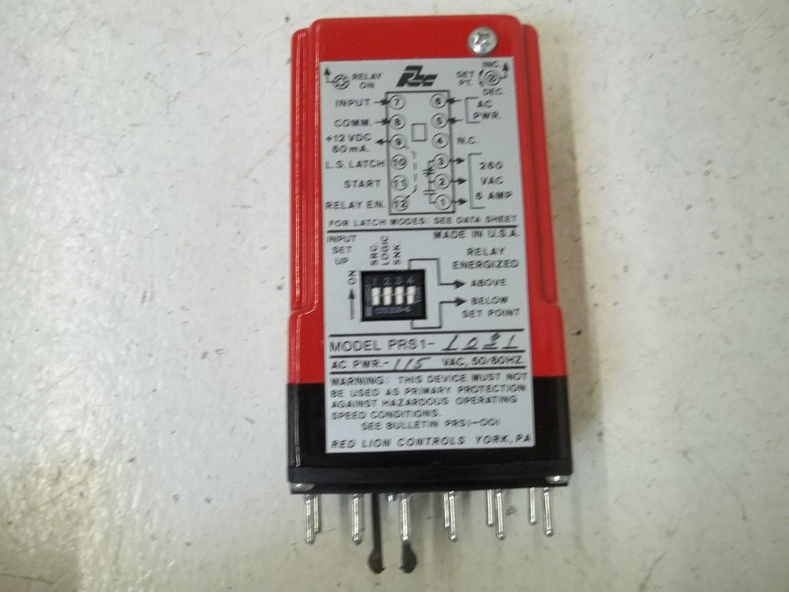 RED LION CONTROL PRS11031 RELAY *USED*