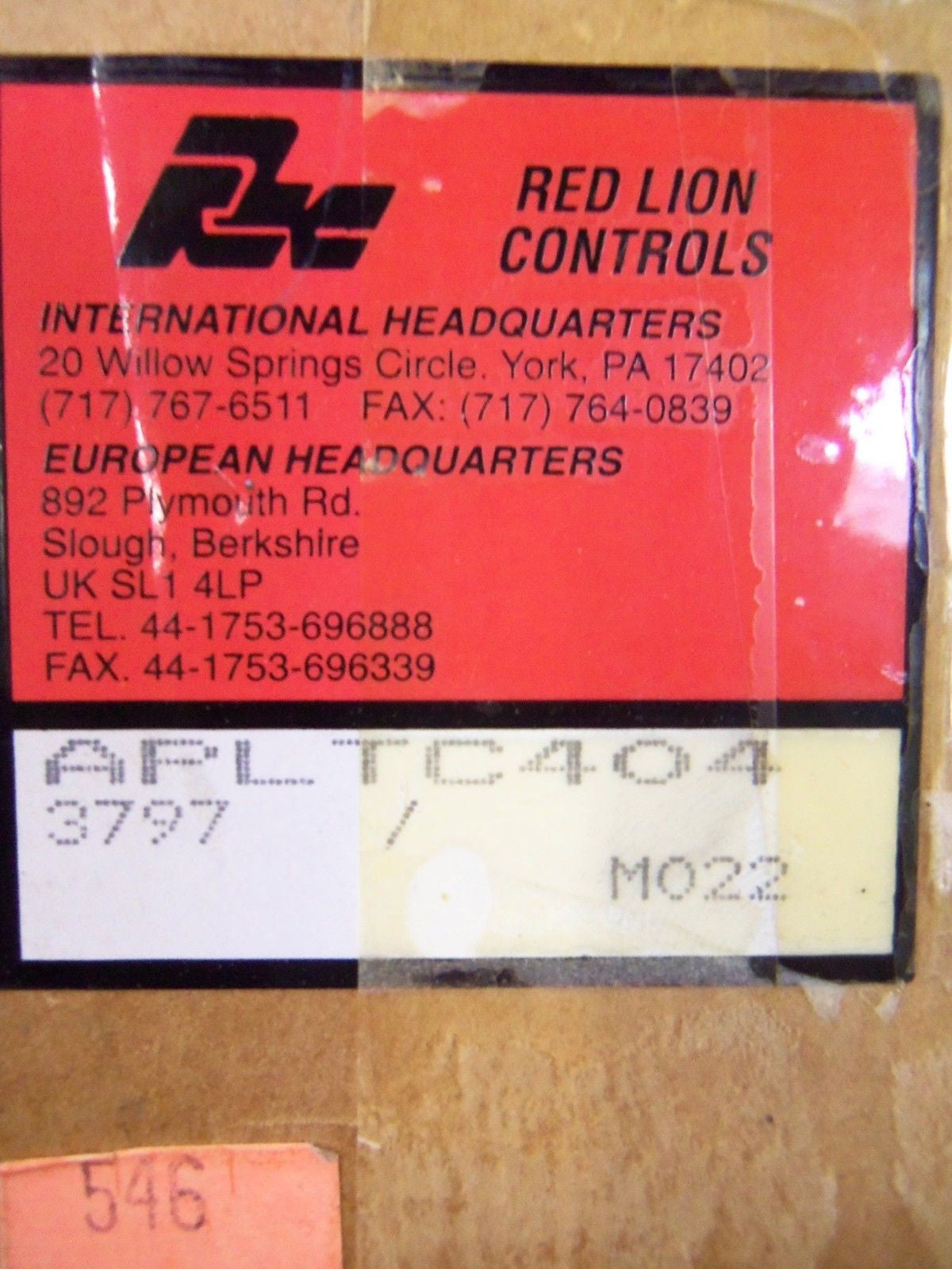 RED LION CONTROLS APLTC404 *NEW IN BOX*