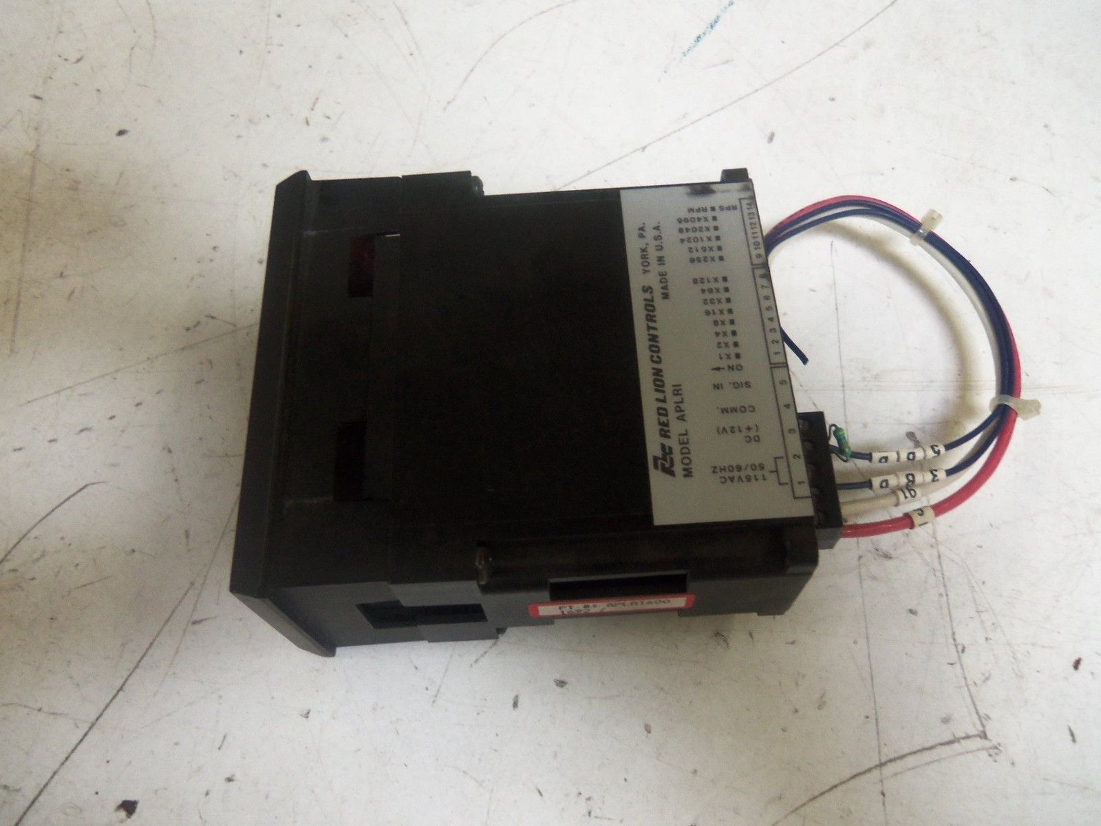 RED LION CONTROLS APLRI600 TIME INTERVAL RATE INDICATOR *USED*