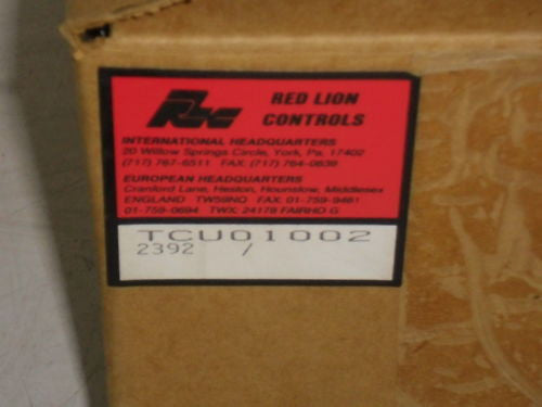 RED LION CONTROLS TCU01002 TEMPERATURE CONTROLLER *NEW IN BOX*