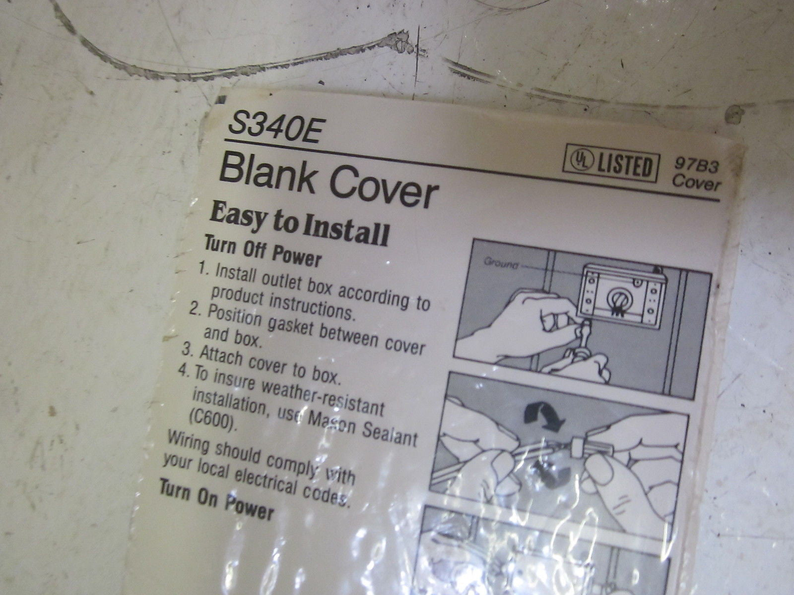 REDODOT S340E BLANK COVER *NEW IN A FACTORY BAG*