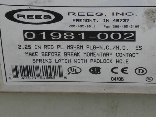 REES 01981-002  *NEW*
