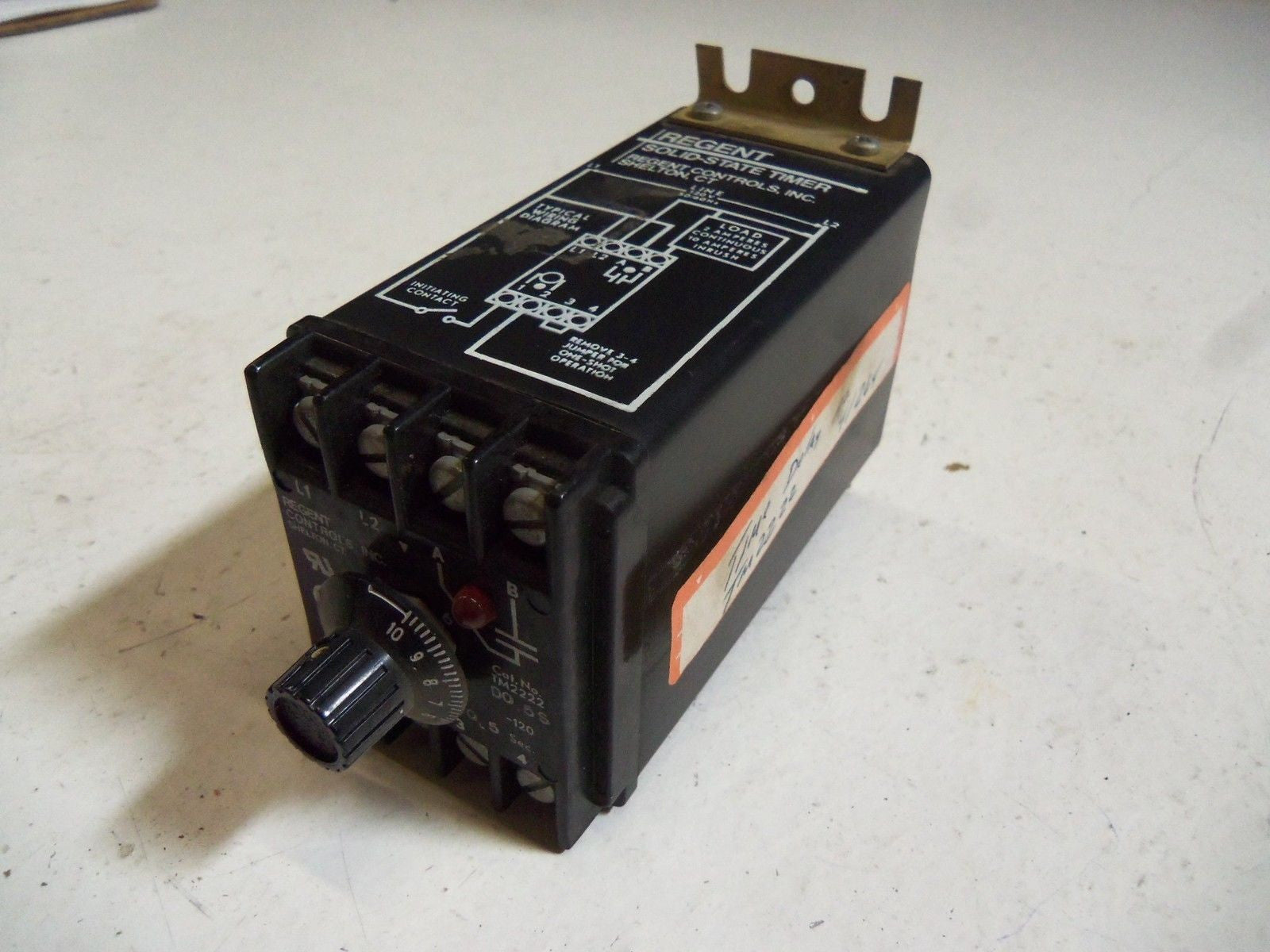 REGENT CONTROLS TM2222 SOLID-STATE TIMER *USED*