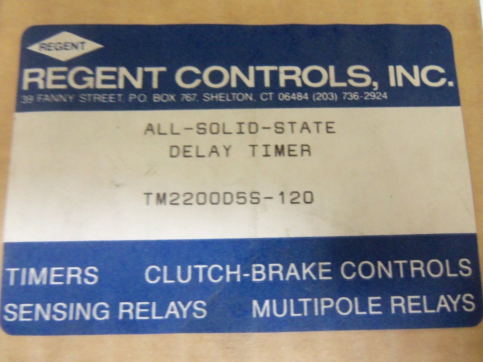 REGENT CONTROLS TM2200D5S-120 *NEW IN BOX*