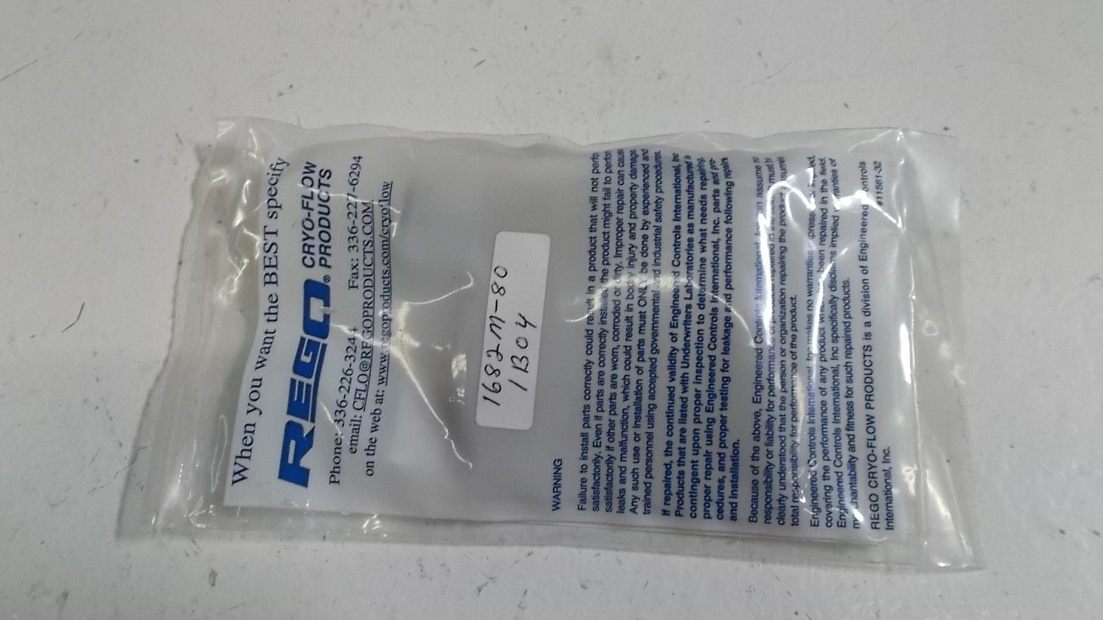 REGO 1680M-80 *NEW IN FACTORY BAG*