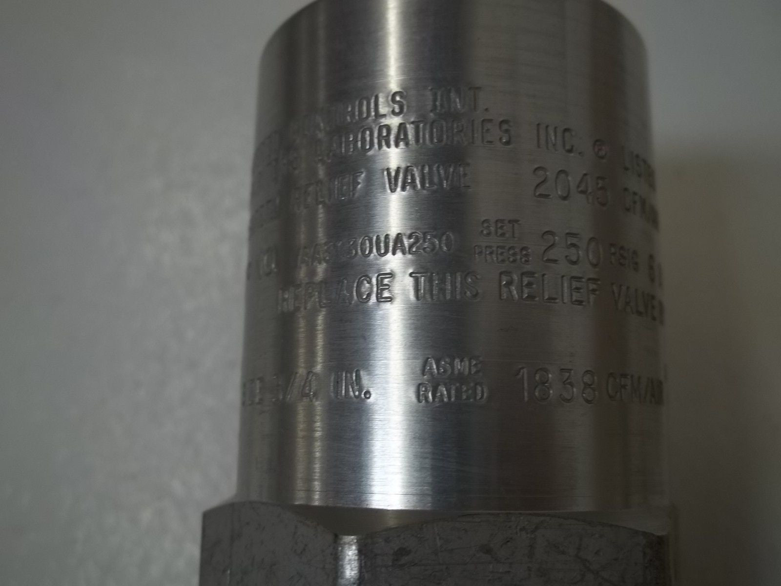 REGO AA3130UA250  SAFETY RELIEF VALVE 3/4" *NEW NO BOX*