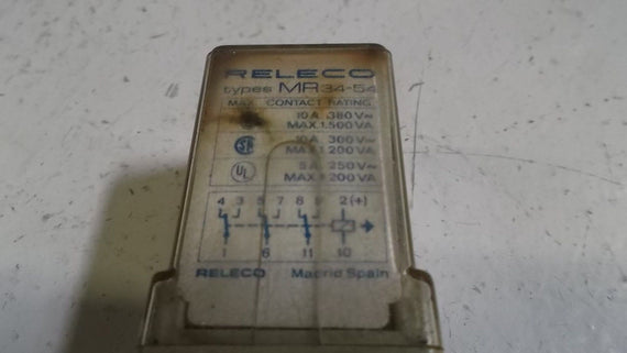 RELCO RELAY MR34-54 *USED*