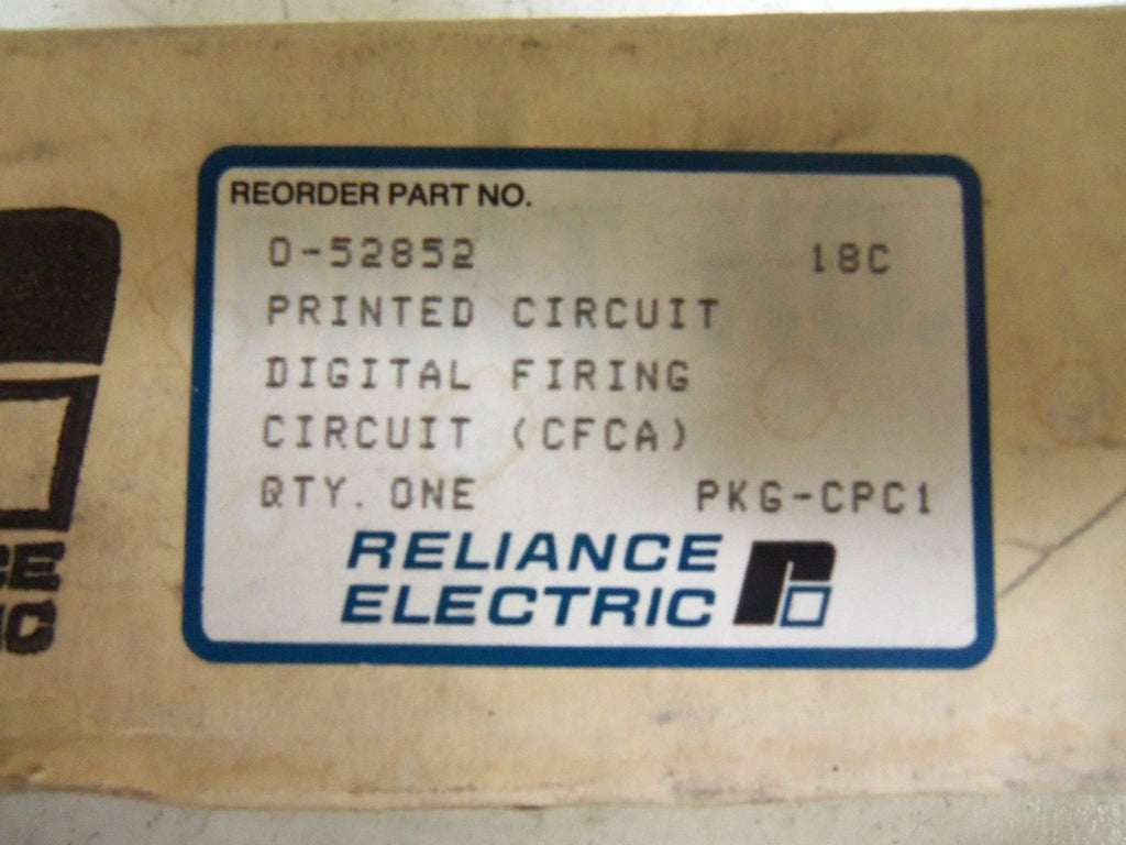 RELIANCE 0-52852 DIGITAL FIRING *USED*