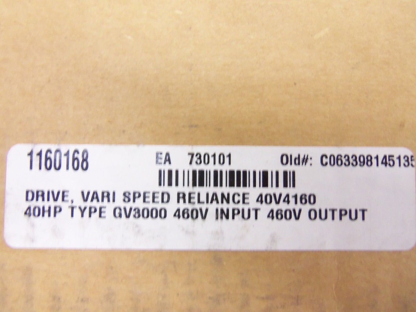 RELIANCE 40V4160 AC DRIVE *NEW IN BOX*