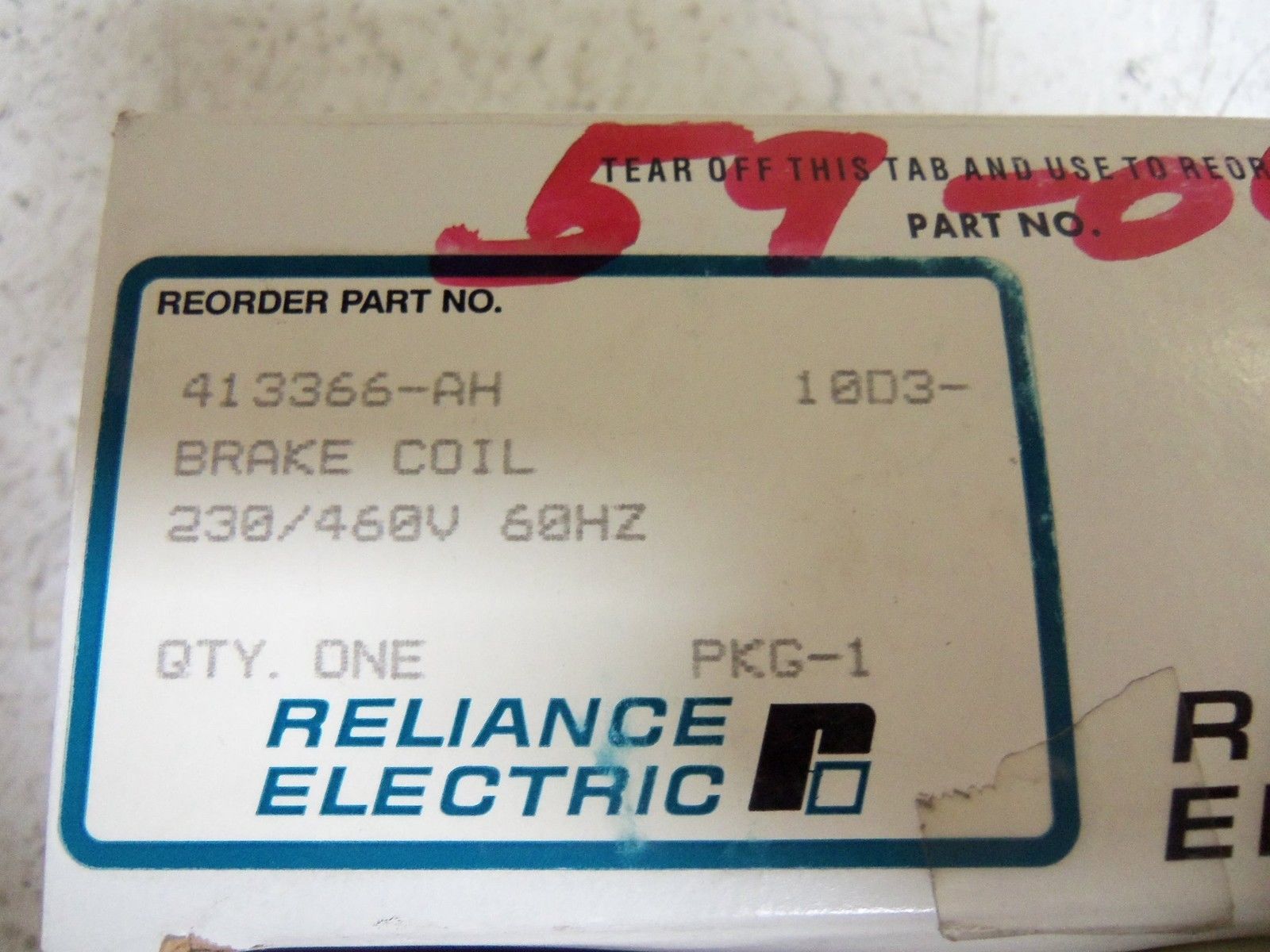 RELIANCE ELECTRIC 413366-AH BRAKE COIL * NEW IN BOX *