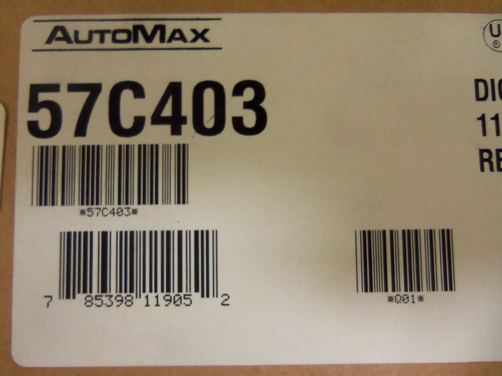 RELIANCE 57C403 57403-G *NEW IN BOX*