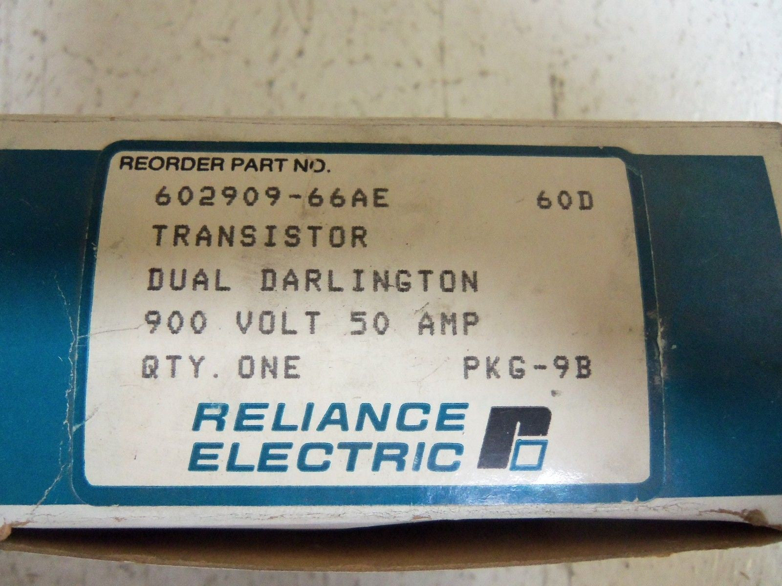 RELIANCE 602909-66AE TRANSISTOR POWER BLOCK *NEW IN BOX*