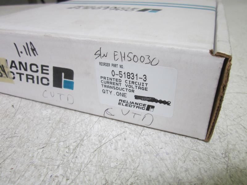 RELIANCE ELECTRIC 0-51831-3 PC BOARD CURRENT VOLTAGE CARD CVTD  *NEW IN BOX*