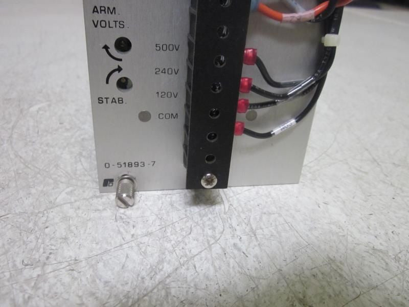 RELIANCE ELECTRIC 0-51893-7 PC CONTROL BOARD *USED*