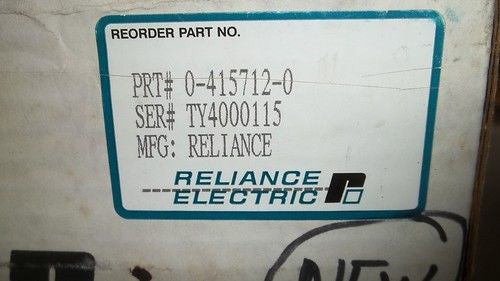 RELIANCE ELECTRIC 0-415712-0 *NEW*