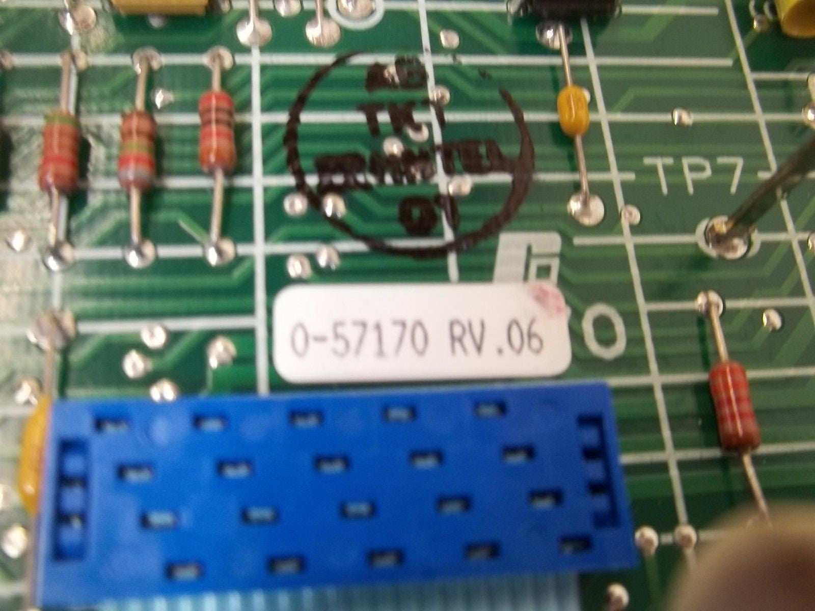 RELIANCE ELECTRIC 0-57170 PRINTER CIRCUIT DRIVE CARD *USED*