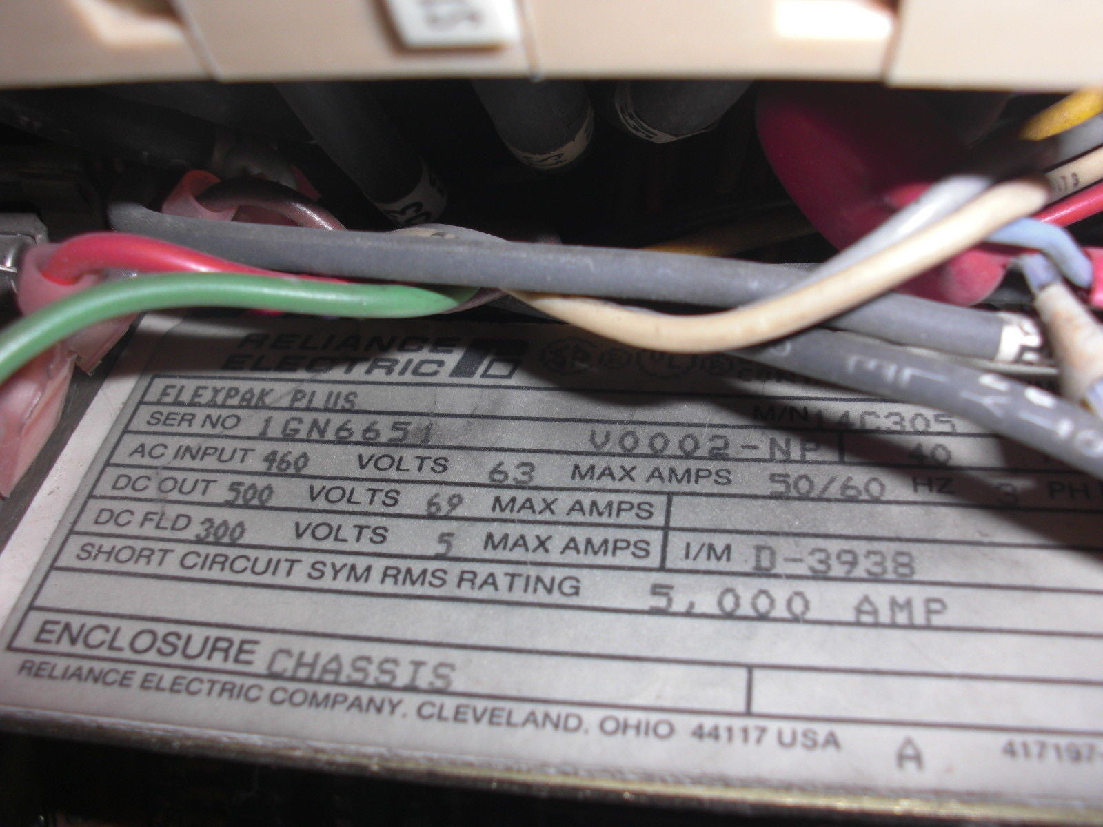 RELIANCE ELECTRIC 14C305 *USED*