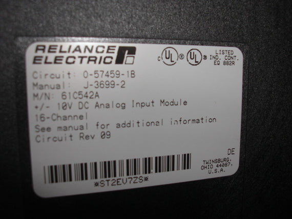 RELIANCE ELECTRIC 61C542A *USED*