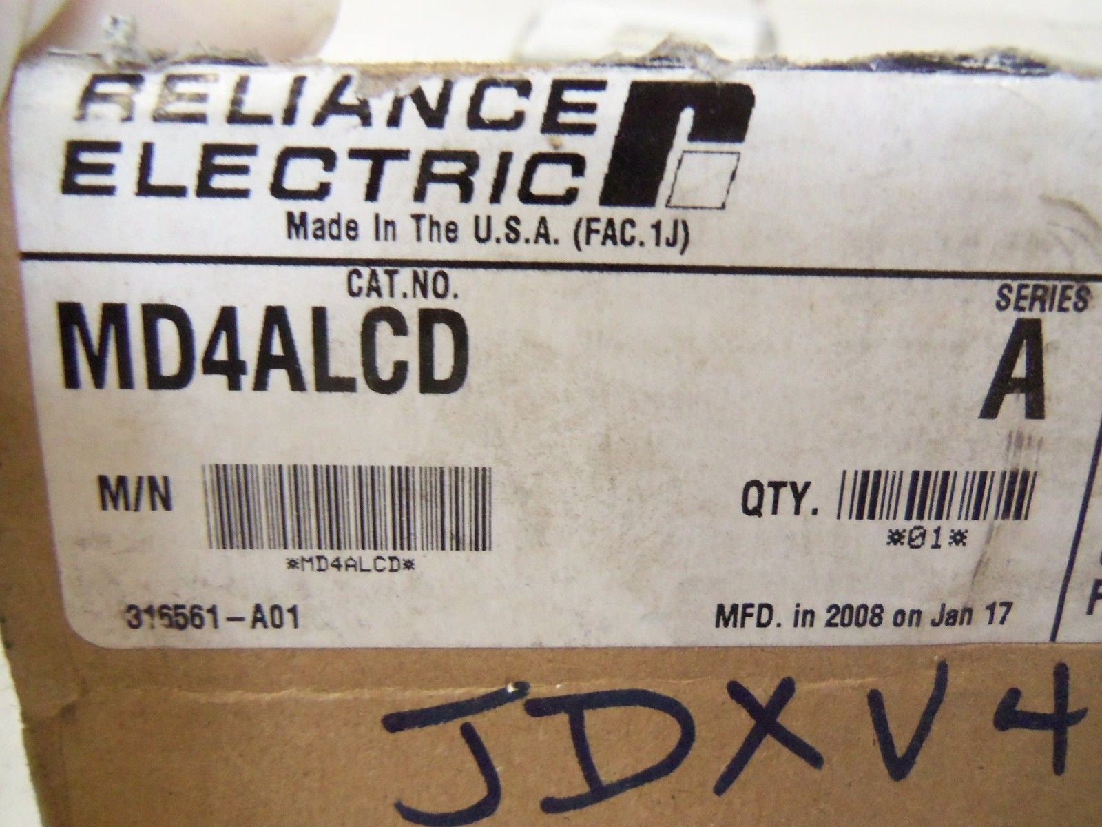 RELIANCE ELECTRIC MD4ALCD SERIES A *NEW IN BOX*