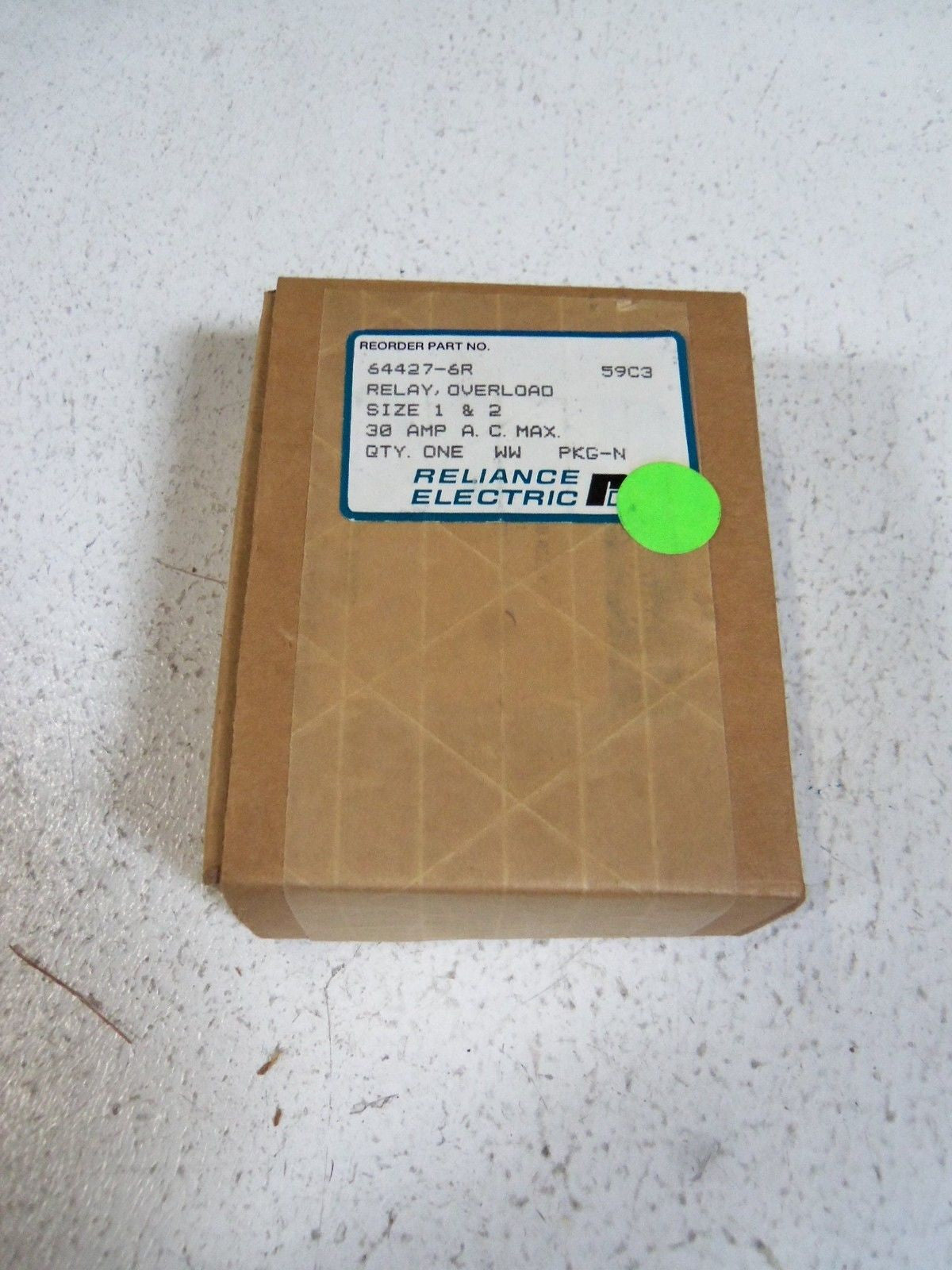 RELIANCE ELECTRIC OVERLOAD RELAY 64427-6R *NEW IN BOX*