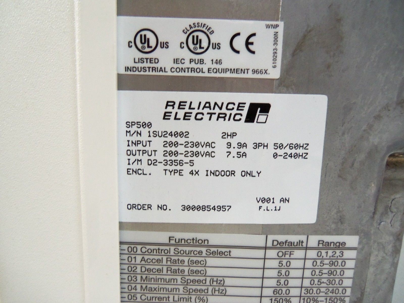 RELIANCE ELECTRIC SP500 *NEW IN BOX*