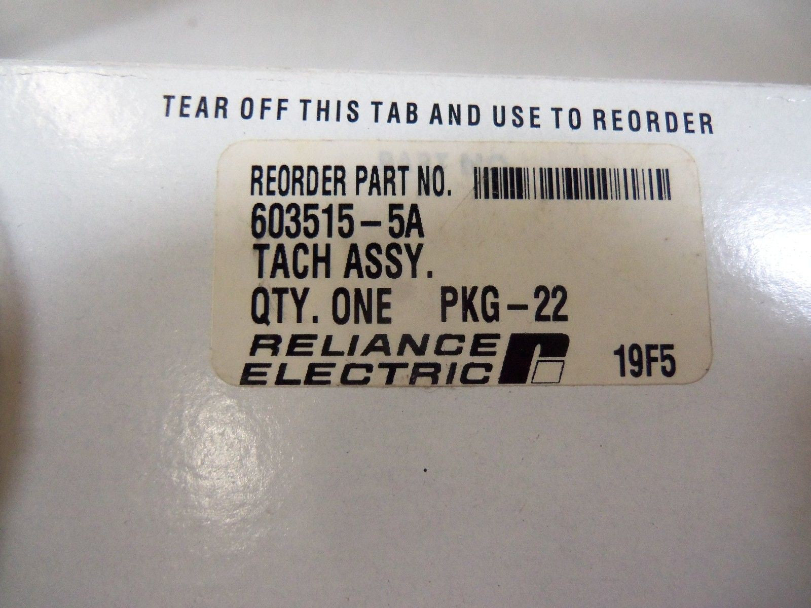 RELIANCE ELECTRIC TACHOMETER ASSEMBLY 603515-5A *NEW IN BOX*