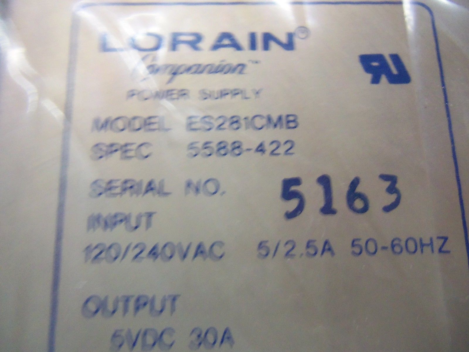 RELIANCE ES281CMB *NEW IN BOX*