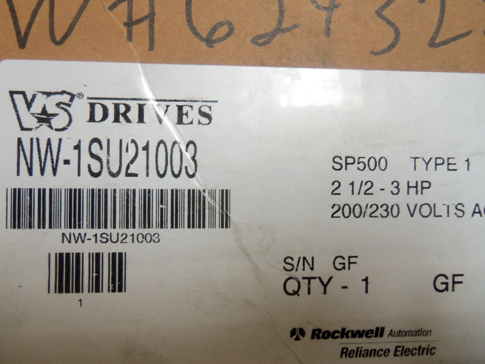 RELIANCE ISU21003 SP500 AC DRIVE *USED*