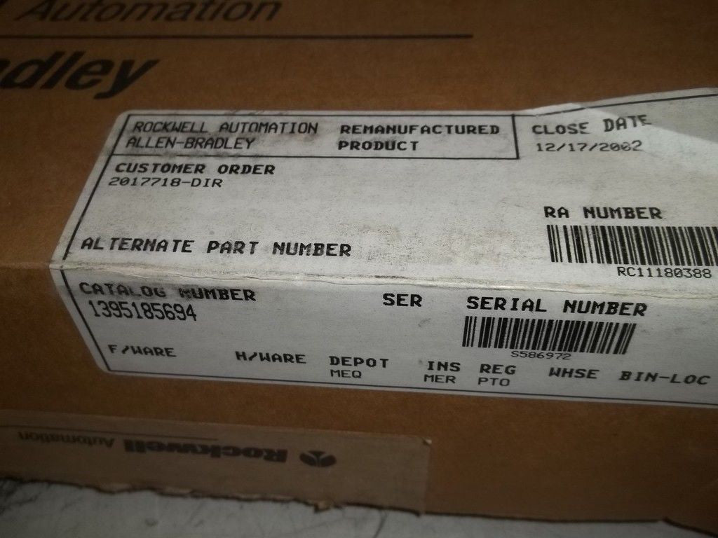 REMANUFACTURED ALLEN BRADLEY 1395185694 BOARD