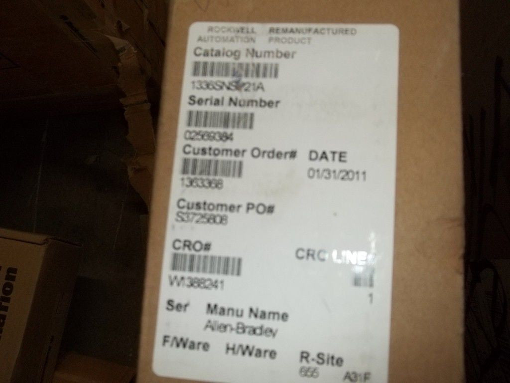 REMANUFACTURED ALLEN BRADLEY 1336SNSP21A
