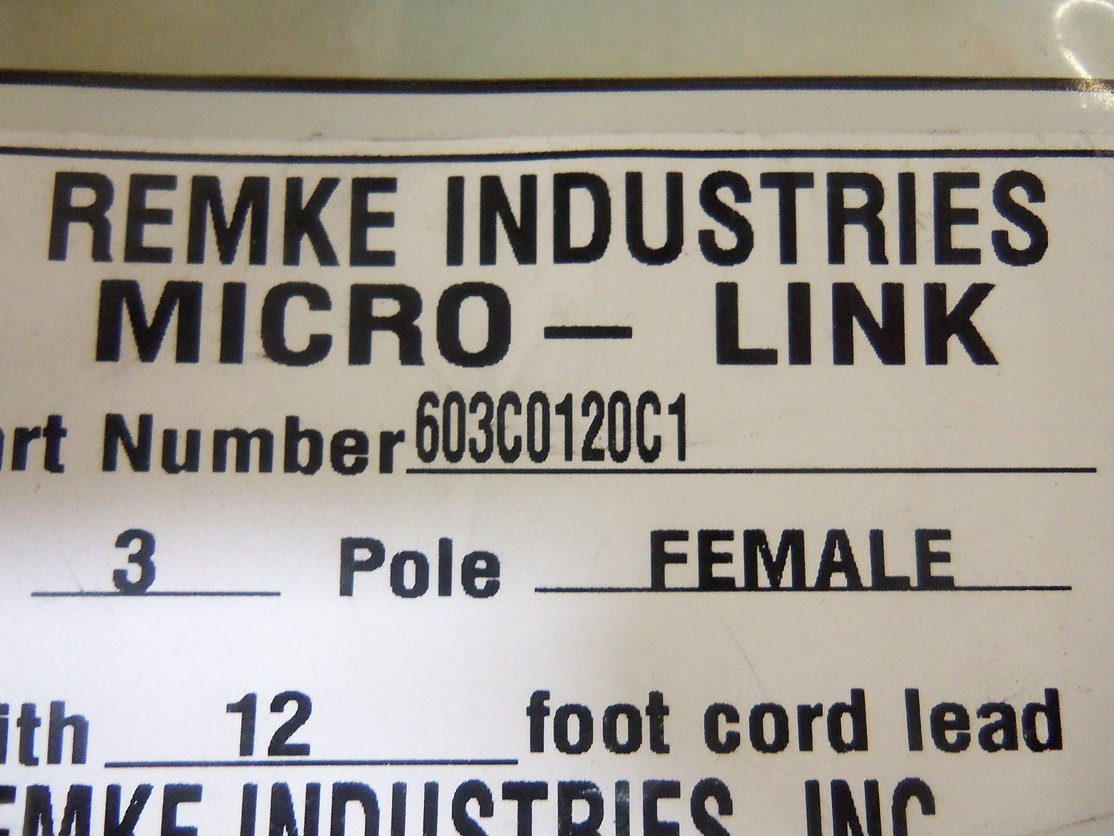 REMKE 603C0120C1 *NEW IN FACTORY BAG*