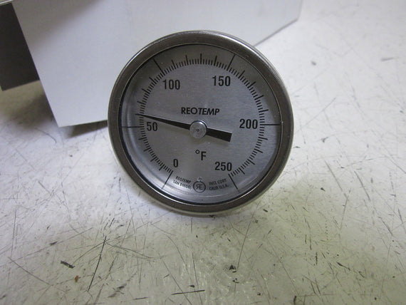 REOTEMP MODEL H THERMOMETERS 0-250F 2-1/2" STEM *NEW IN BOX*