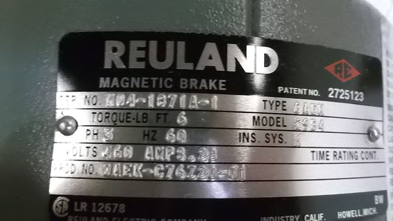 REULAND 0AEK-C76Z20-01 MAGNETIC BRAKE *USED*