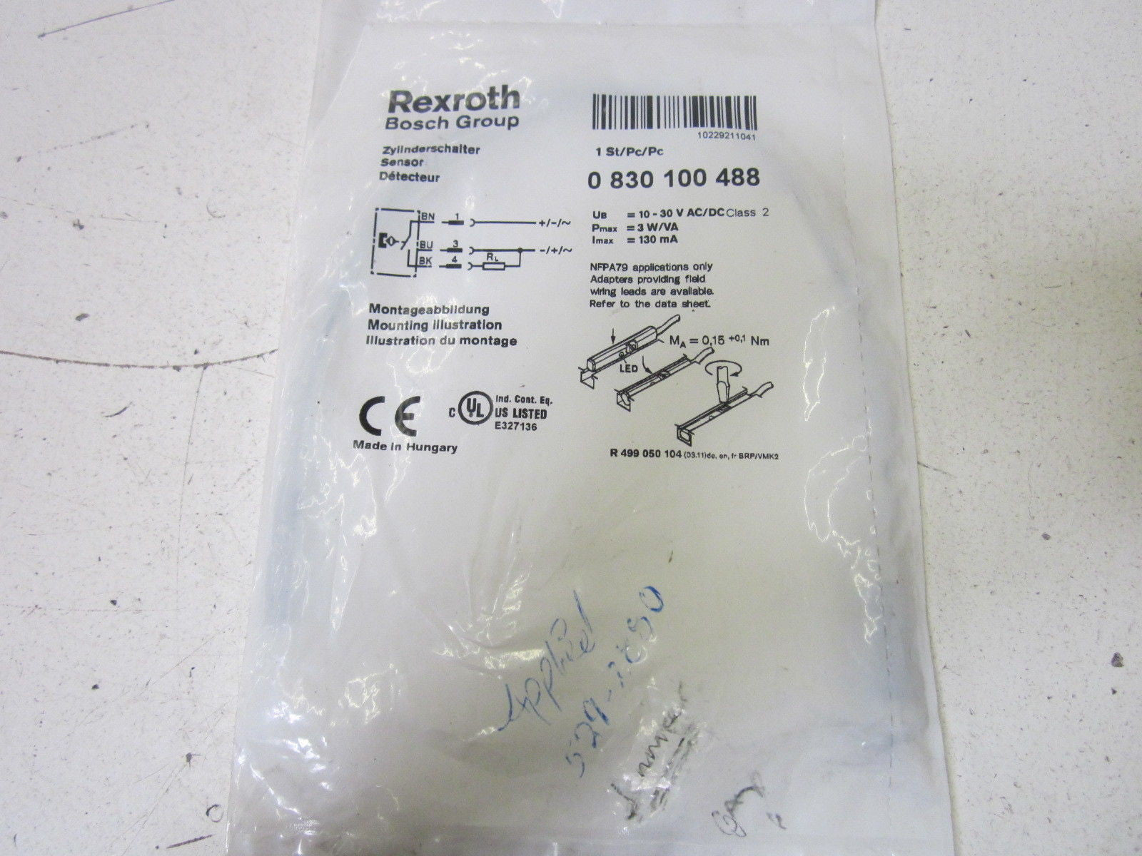 REXROTH 083100488 *NEW IN A FACTORY BAG*