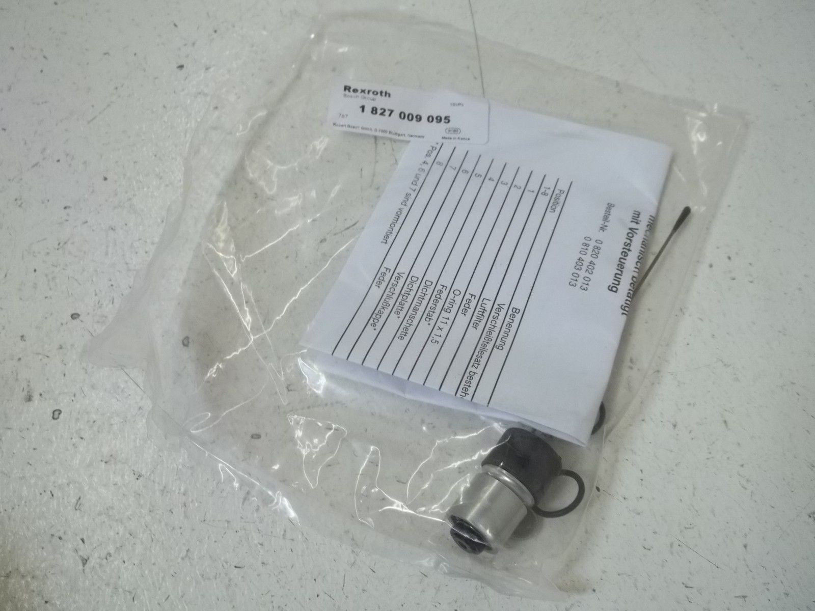 REXROTH 1827009095 REPLACEMENT ACTUA KIT *NEW IN A BAG*
