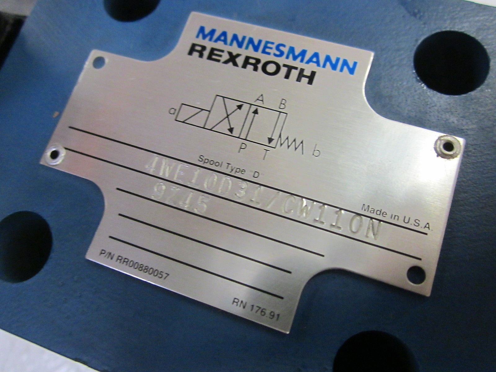 REXROTH 4WE10D31/CW110N 110-120V *USED*