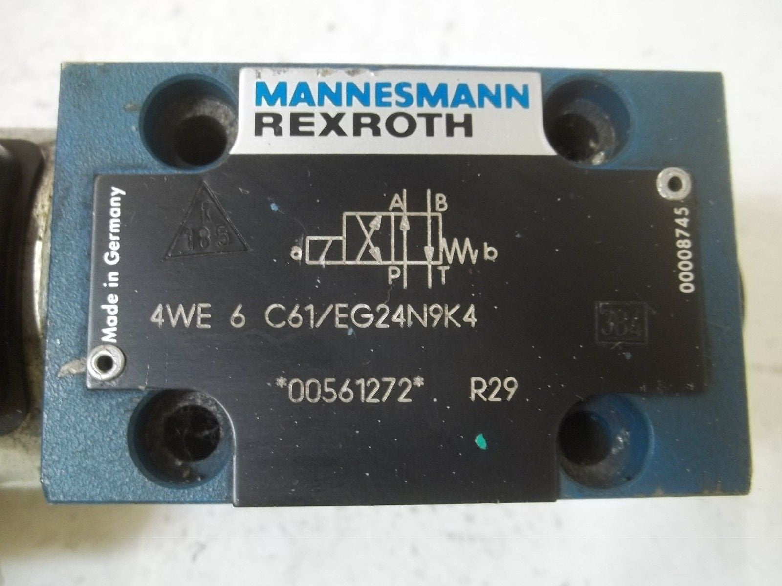 REXROTH 4WE6C61/EG24N9K4 SOLENOID VALVE *USED*
