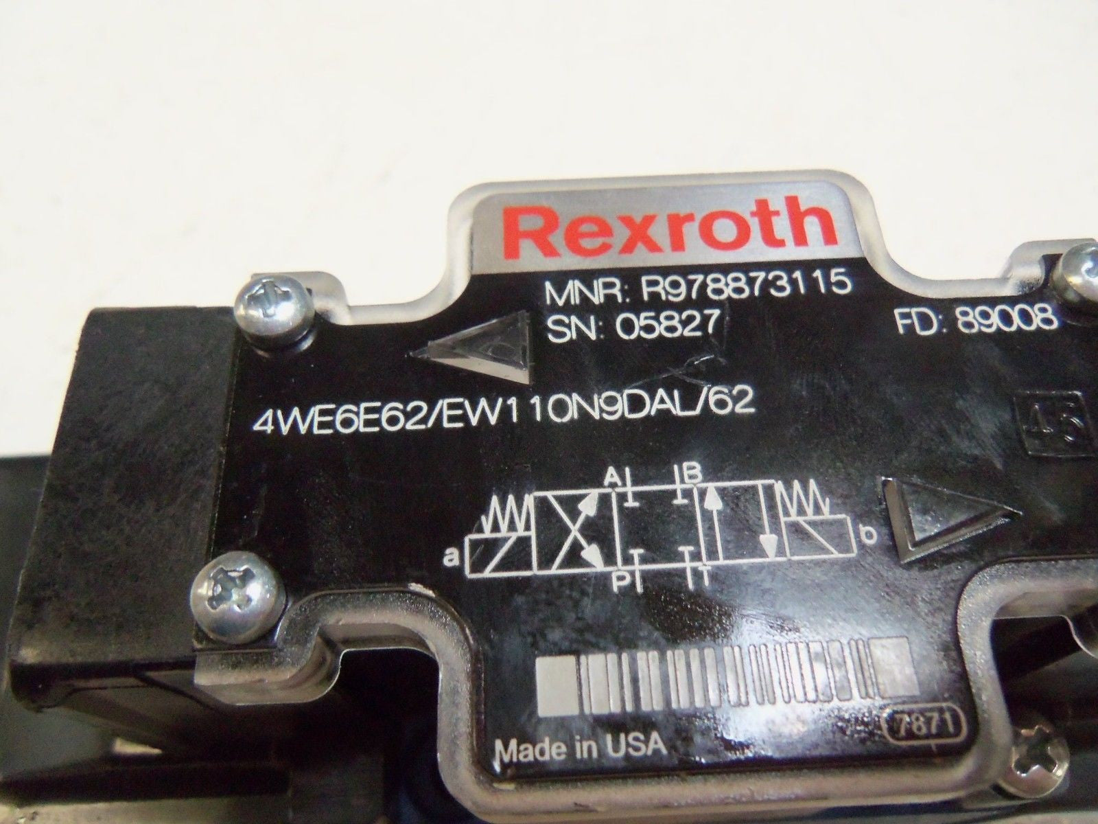 REXROTH 4WE6E22/EW110N9DAL/62 HYDRAULIC VALVE *NEW NO BOX*