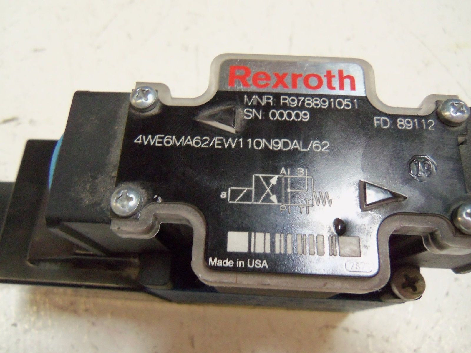 REXROTH 4WE6MA62/EW110N9DAL/62 *USED*