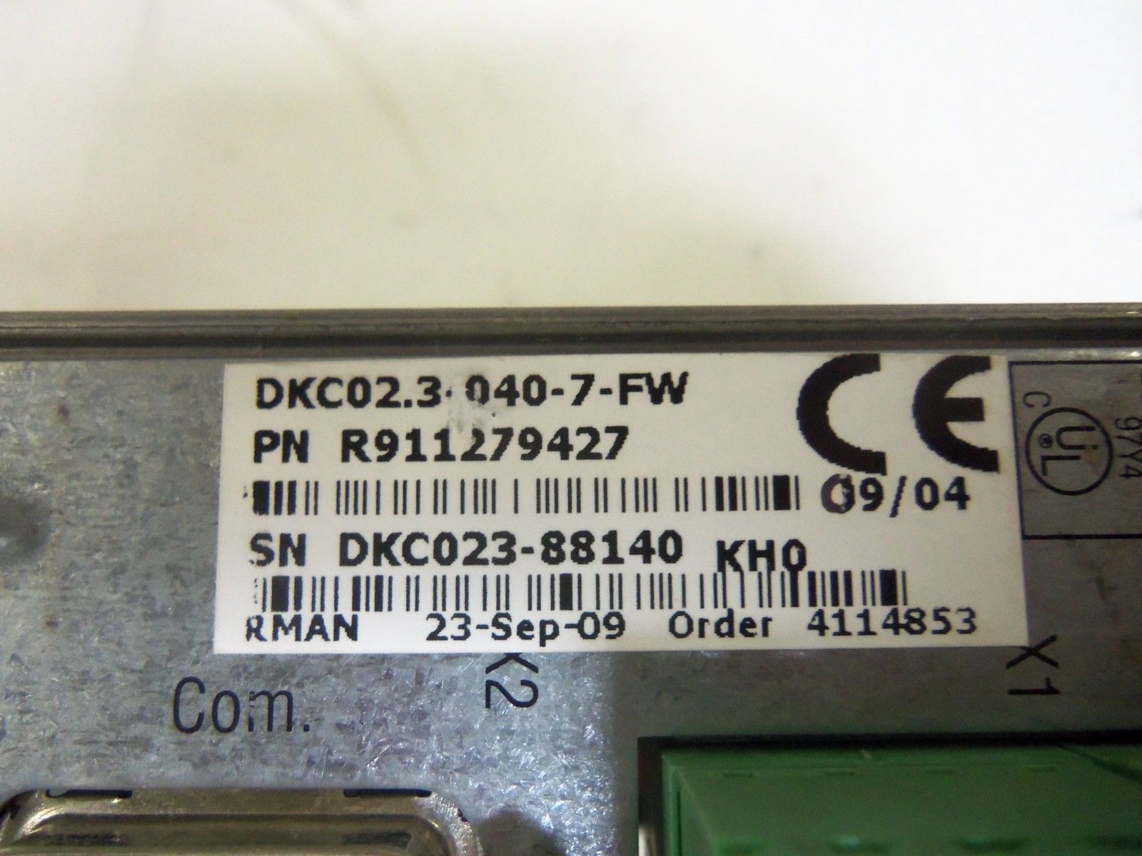 REXROTH DKC02.3-040-7-FW SERVO DRIVE *USED*
