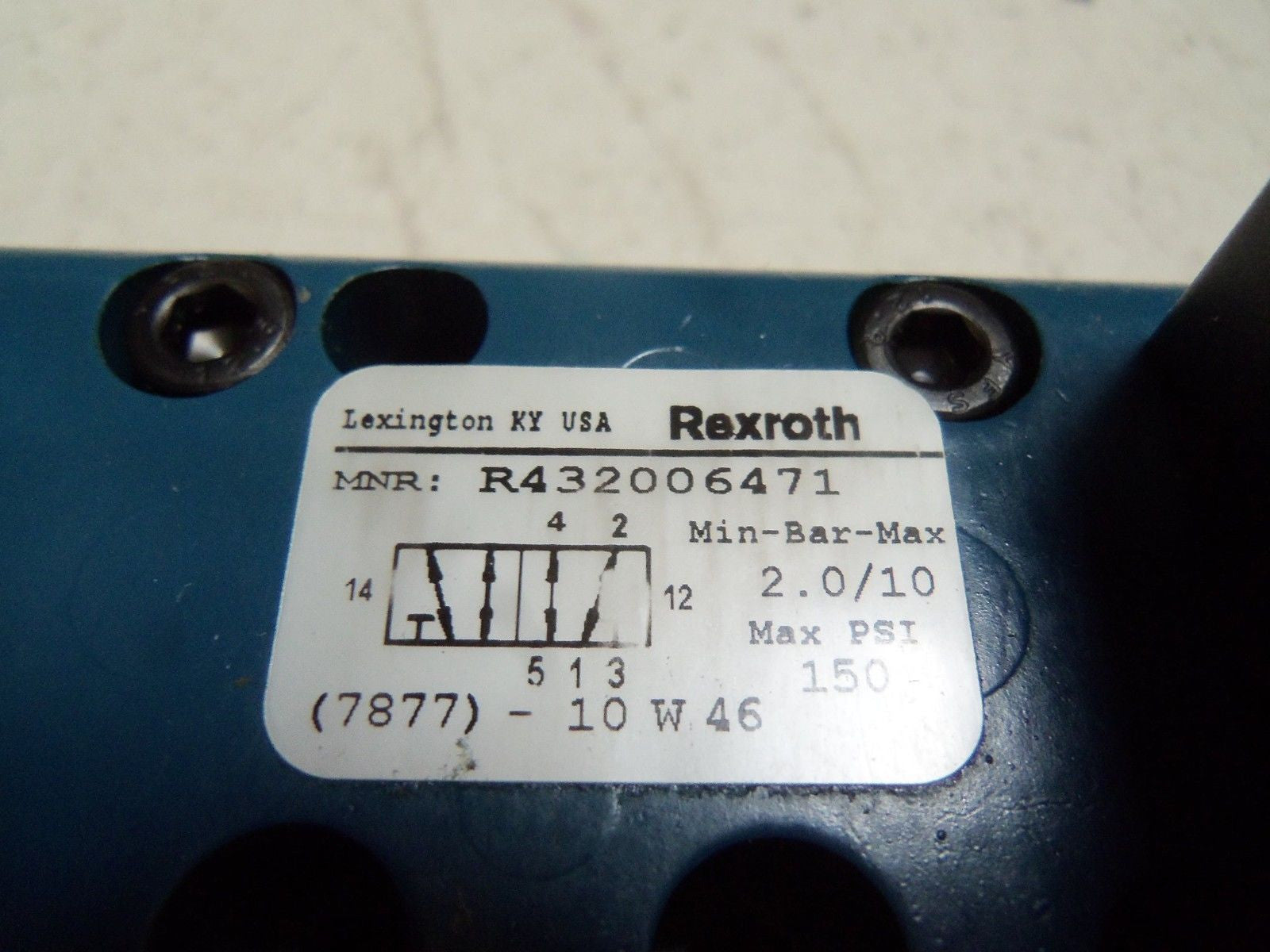 REXROTH GT-010062-02424 SOLENOID VALVE *USED*