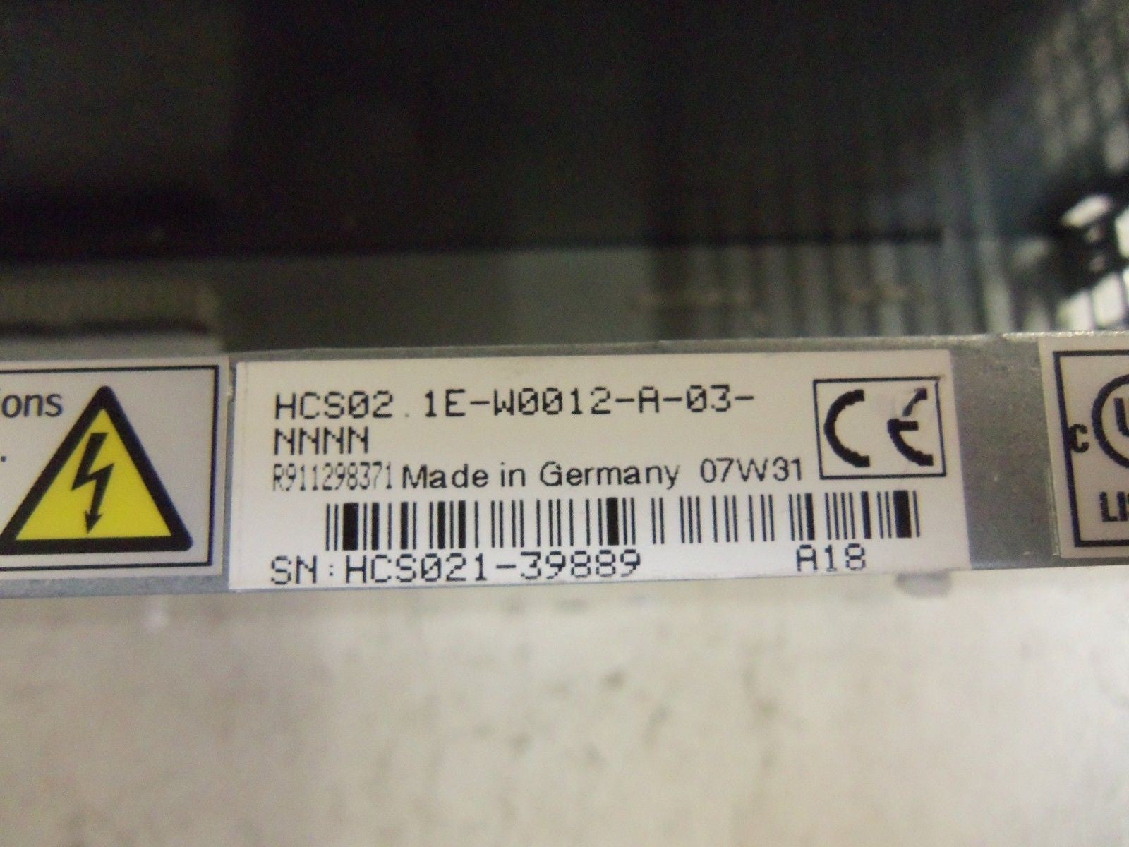 REXROTH HCS02.1E-W0012-A-03-NNNN SERVO DRIVE *NEW IN ORIGINAL PACKAGE*