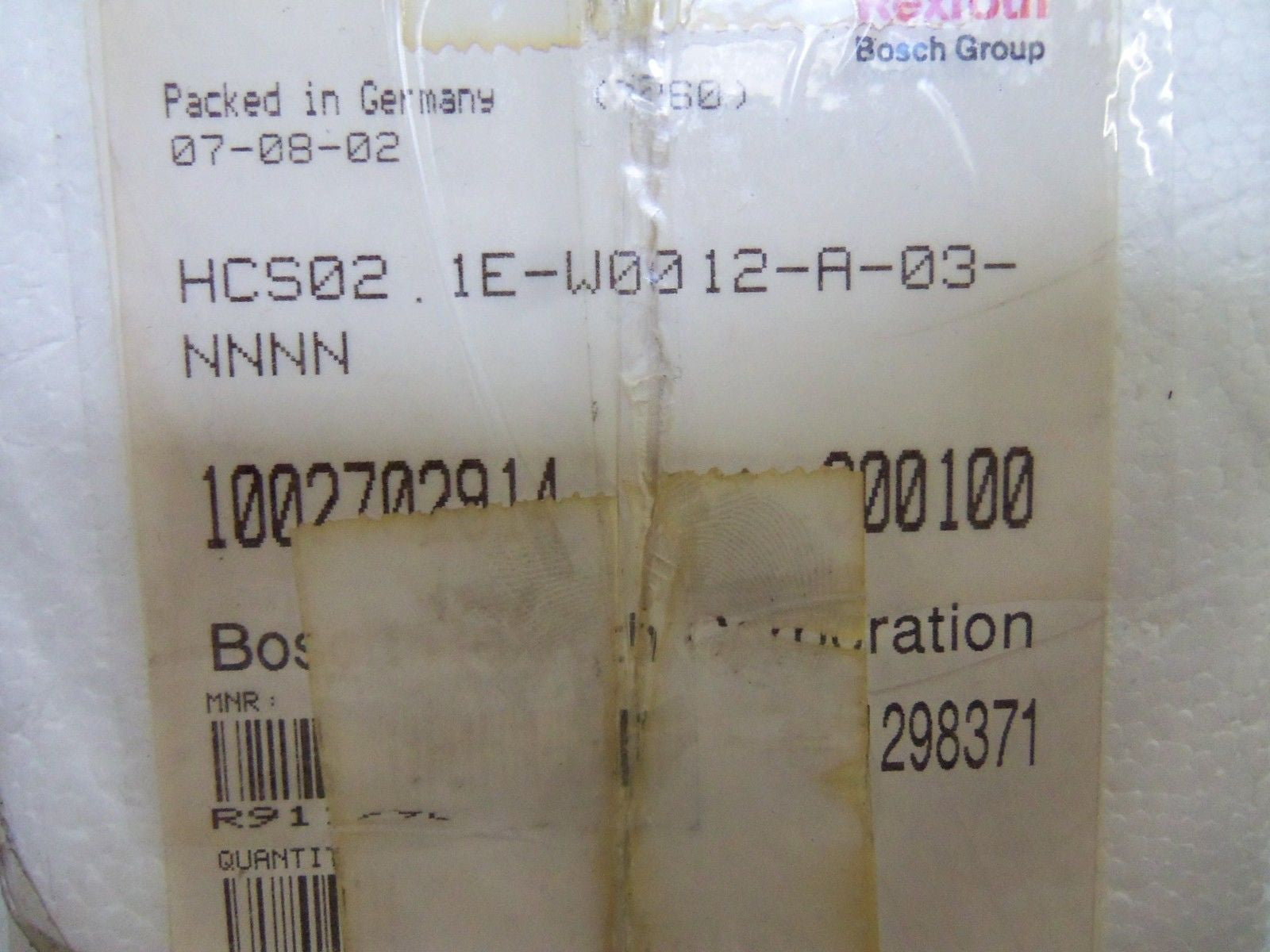 REXROTH HCS02.1E-W0012-A-03-NNNN SERVO DRIVE *NEW IN ORIGINAL PACKAGE*